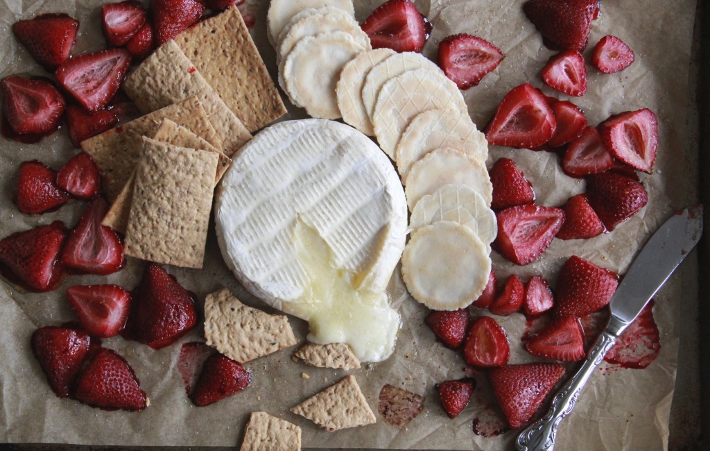baked brie & strawberries, Molly Gilbert