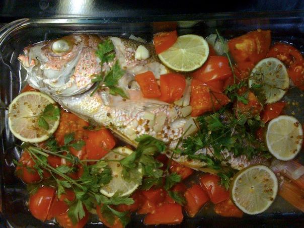 fish baked with tomatoes, Judith Siers-Poisson