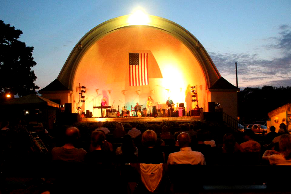 Flight playing bandshell in Oconomowoc