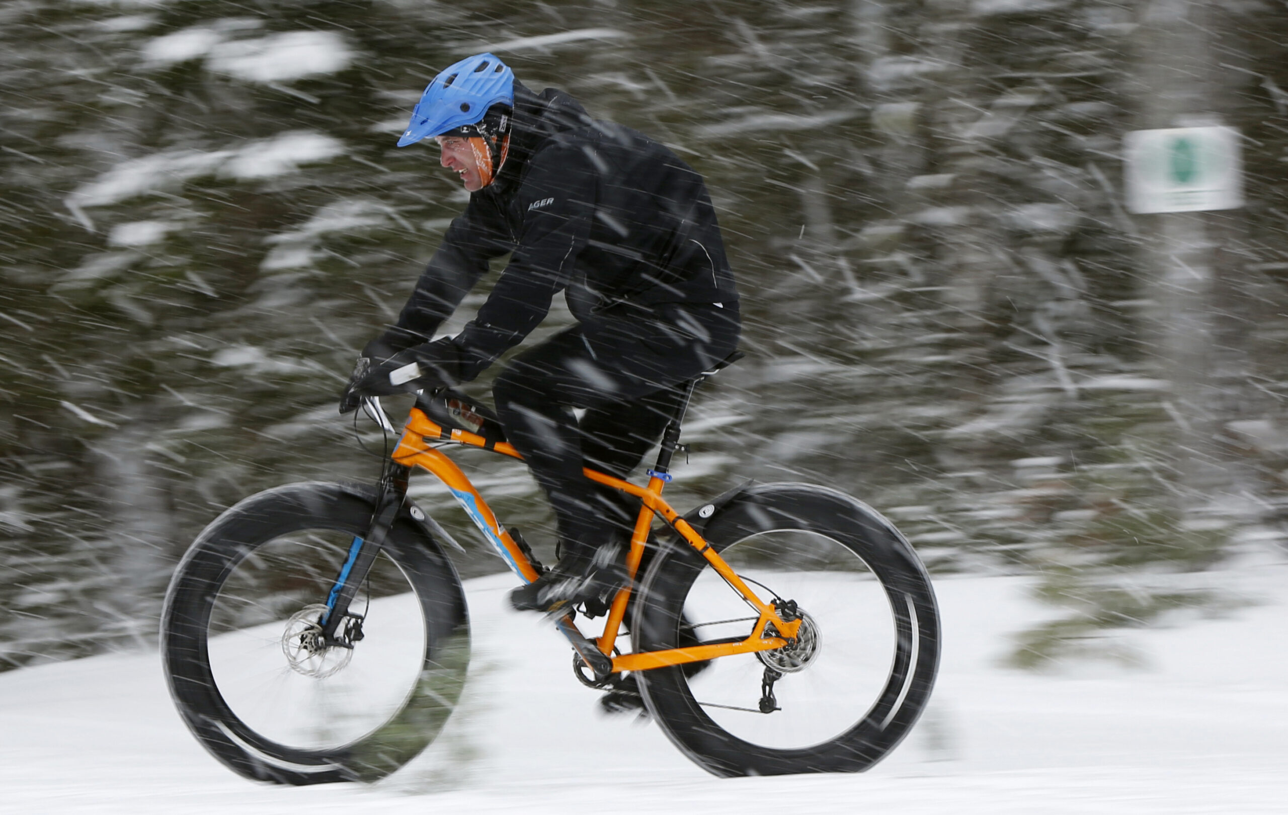 Fat Tire Bike Biking Snow Winter Sports Bicycle