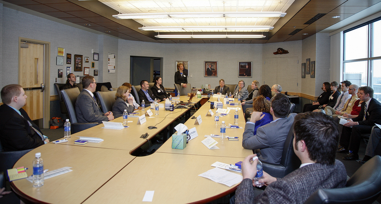 People in a meeting in a conference room