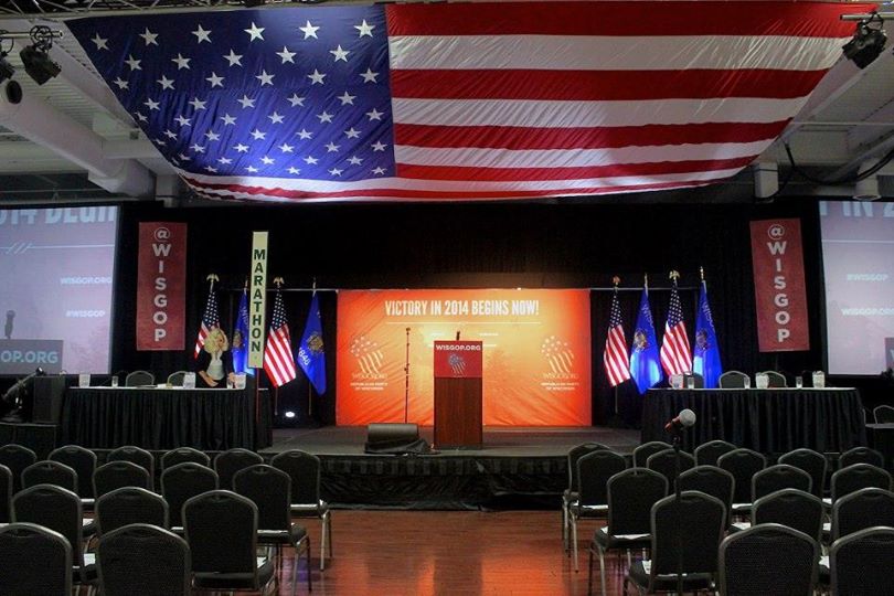 Republican Party of Wisconsin convention stage