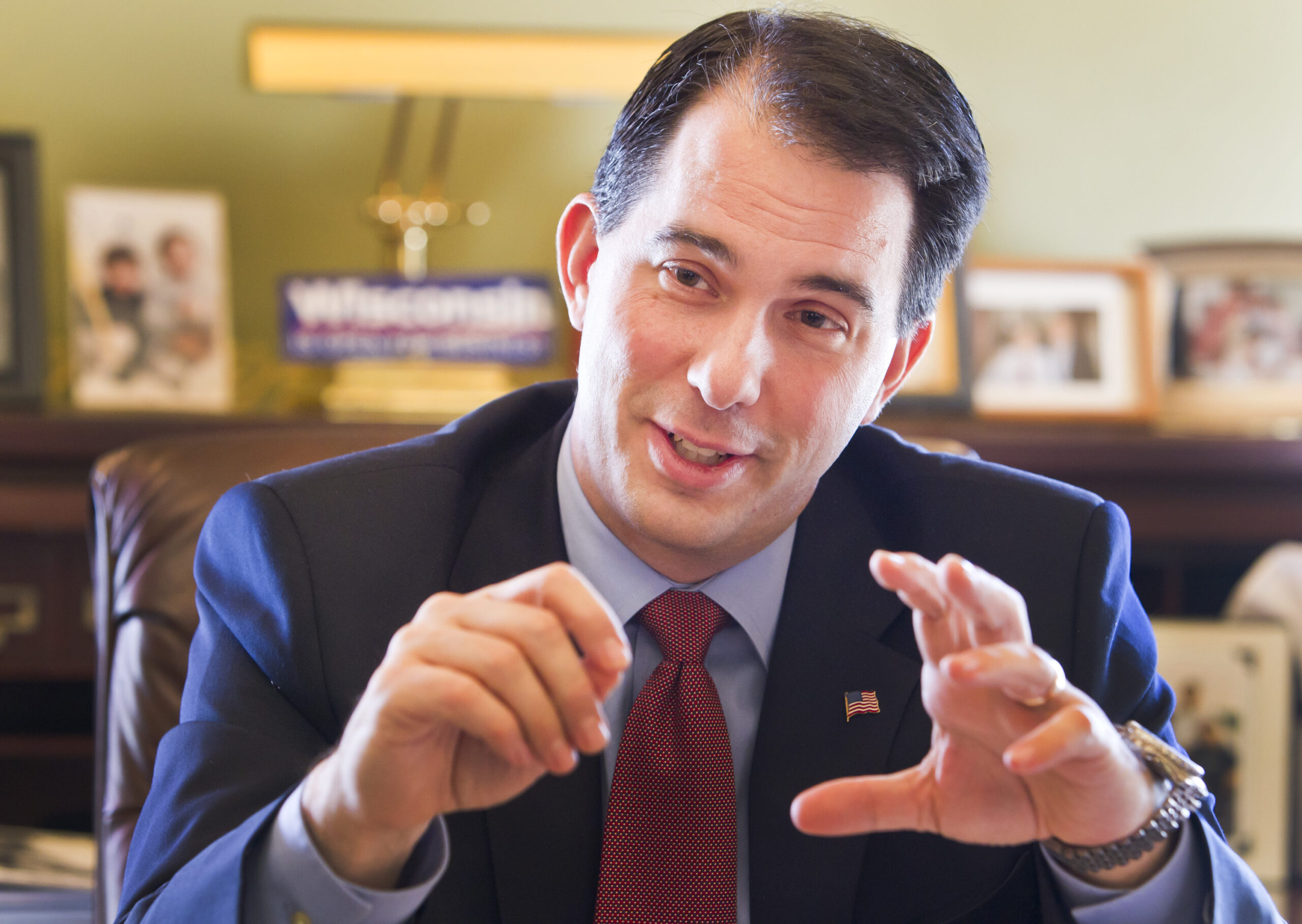 Gov. Scott Walker talks about his legislative agenda