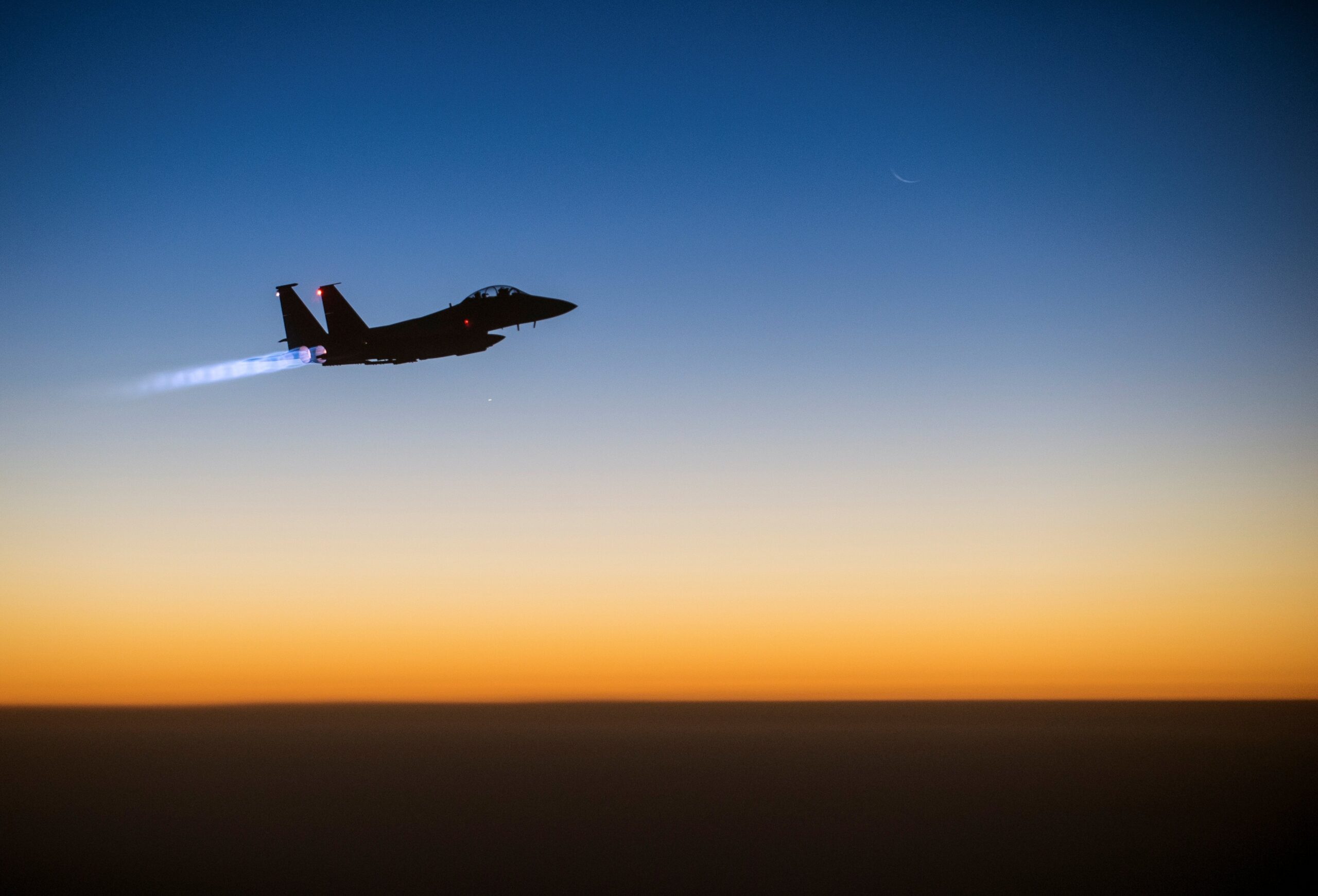 F-15 after striking Islamic State in Iraq