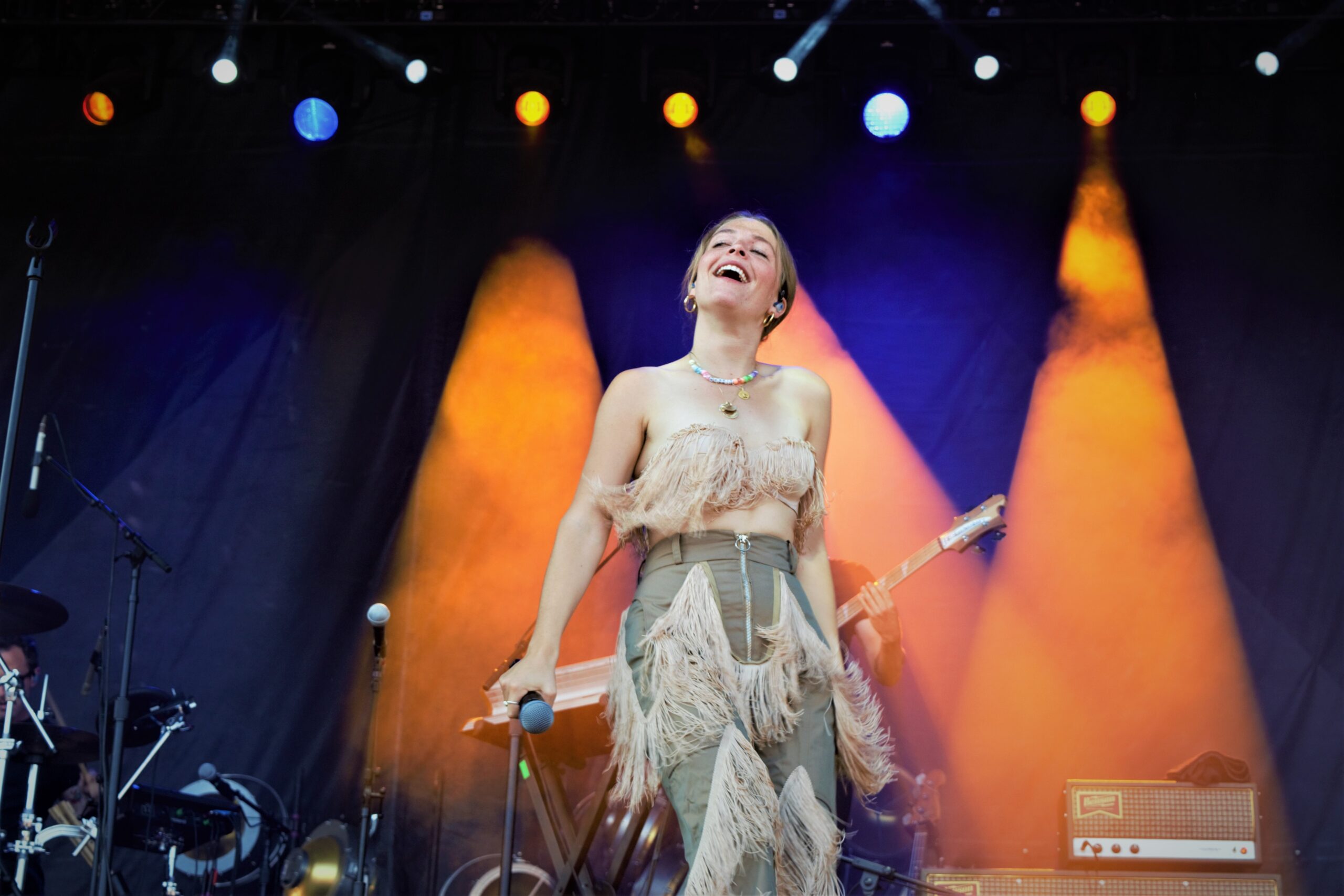 Maggie Rogers on stage at Hinterland