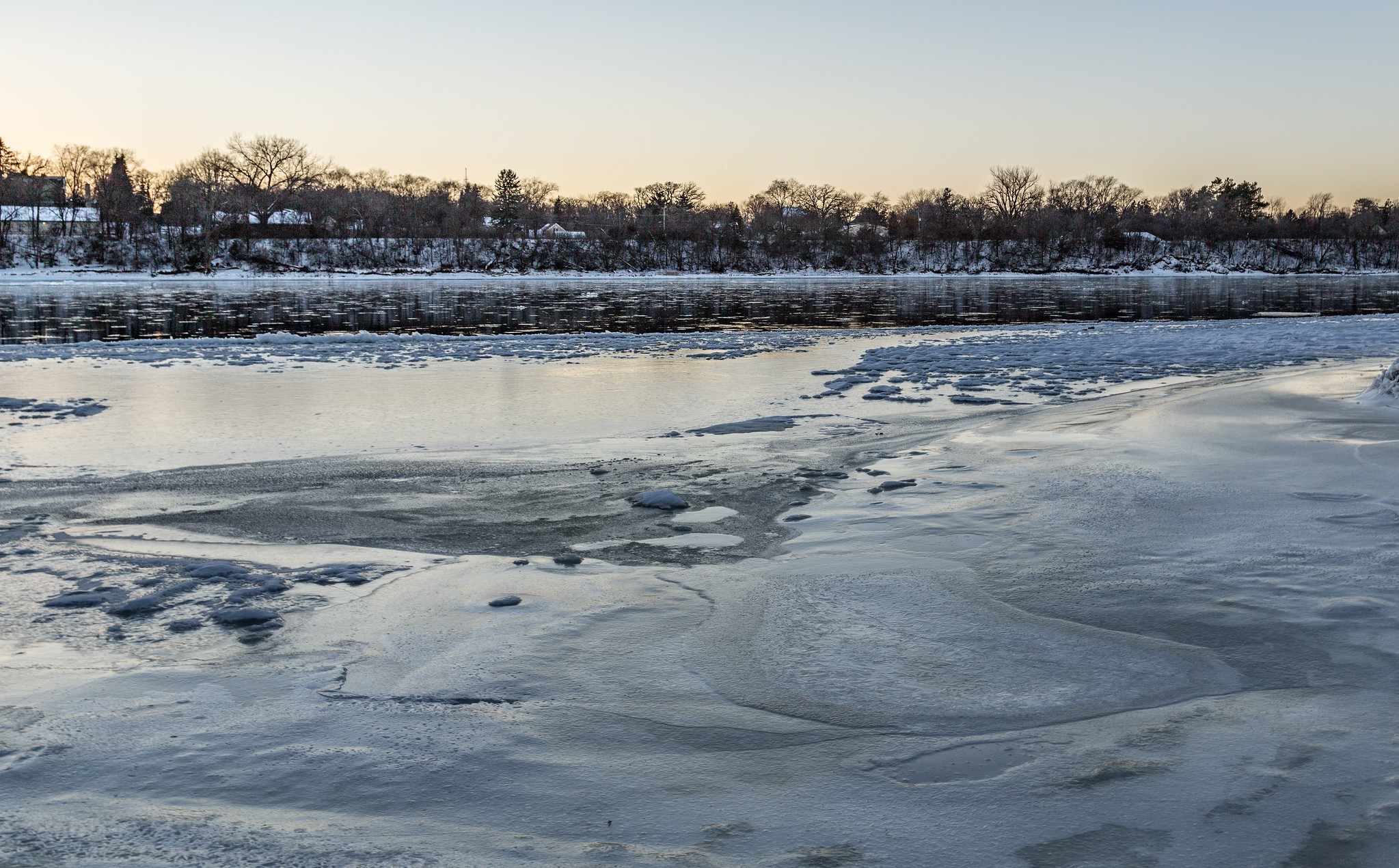 Mississippi River boat launch in Clear Lake