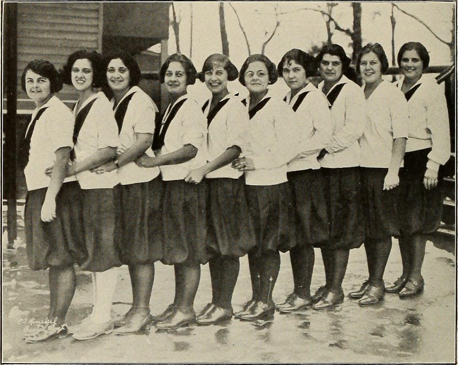1920's womens sports,  Lasell Female Seminary
