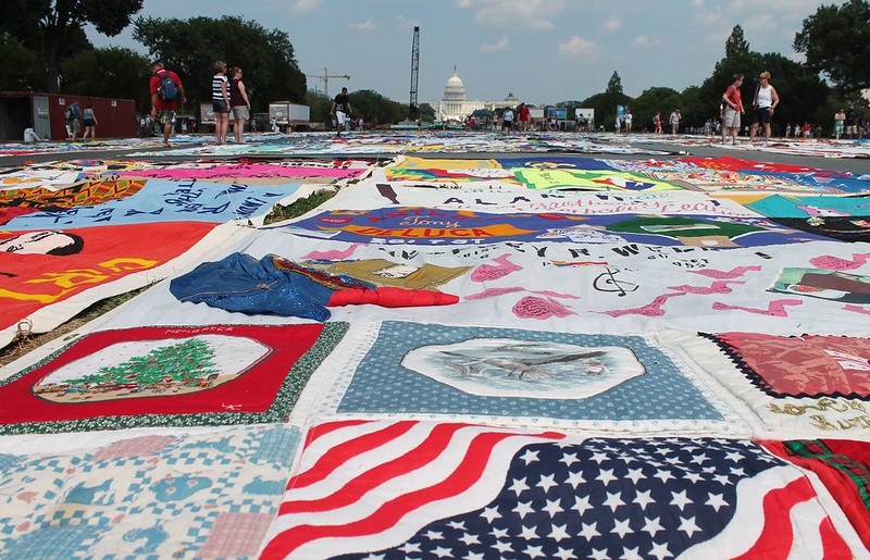 46th Annual Smithsonian Folklife Festival CREATIVITY AND CRISIS: UNFOLDING THE AIDS MEMORIAL QUILT Program on the National Mall in Washington DC on Wednesday afternoon, 4 July 2012