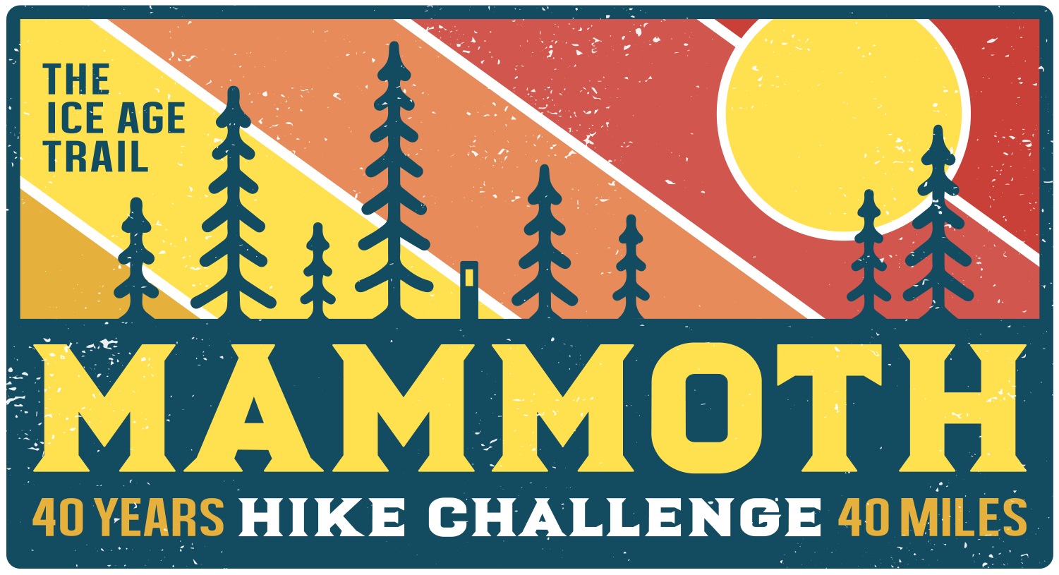 This patch will be given to participants of the Mammoth Hike Challenge who hike 40 miles of the Ice Age Trail in October.