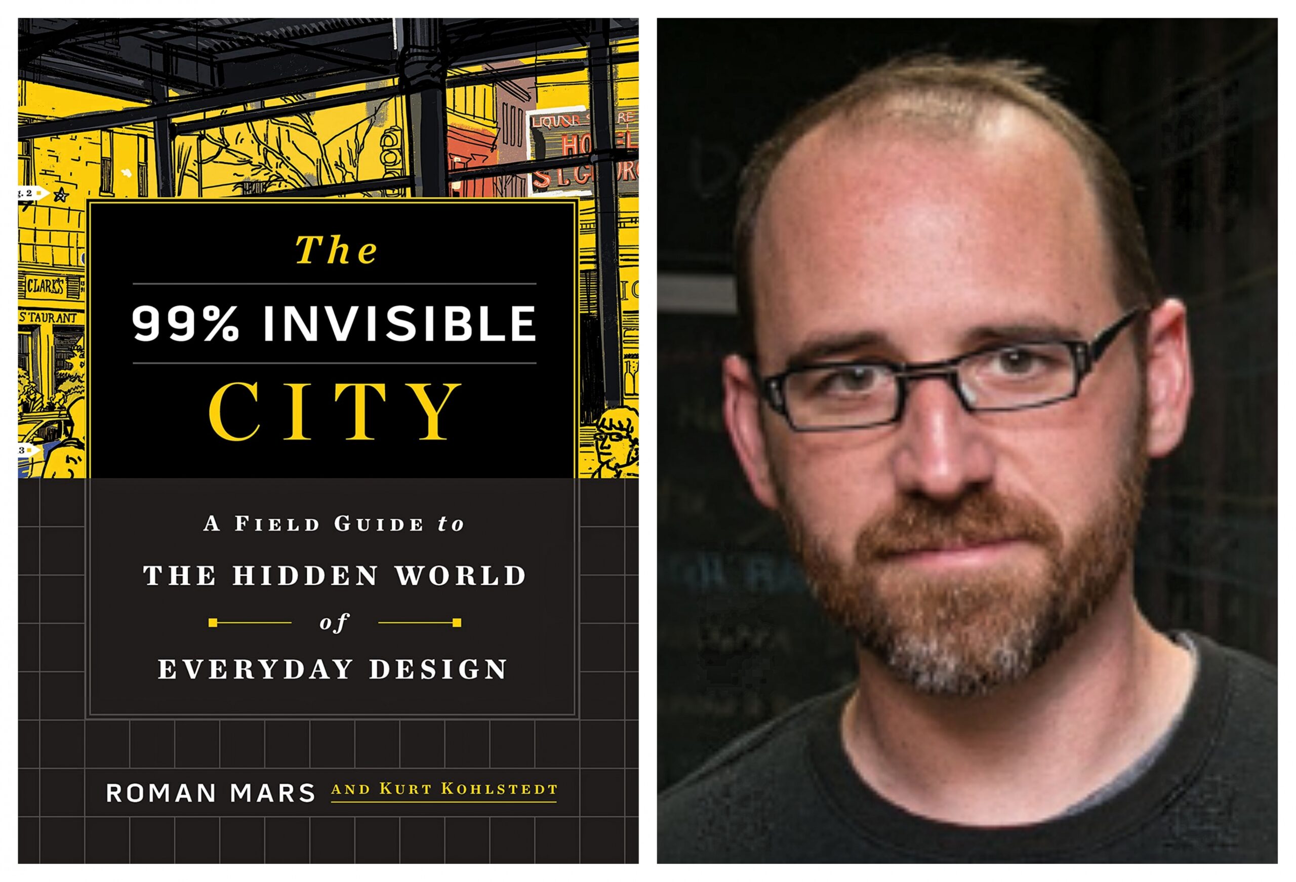 99% Invisible podcast book cover and co-author Roman Mars