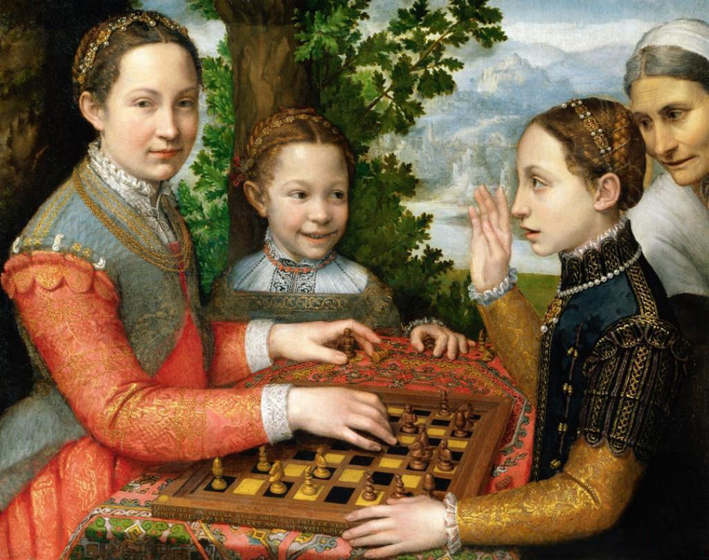 "The Chess Game," a 16th century painting by Sofonisba Anguissola