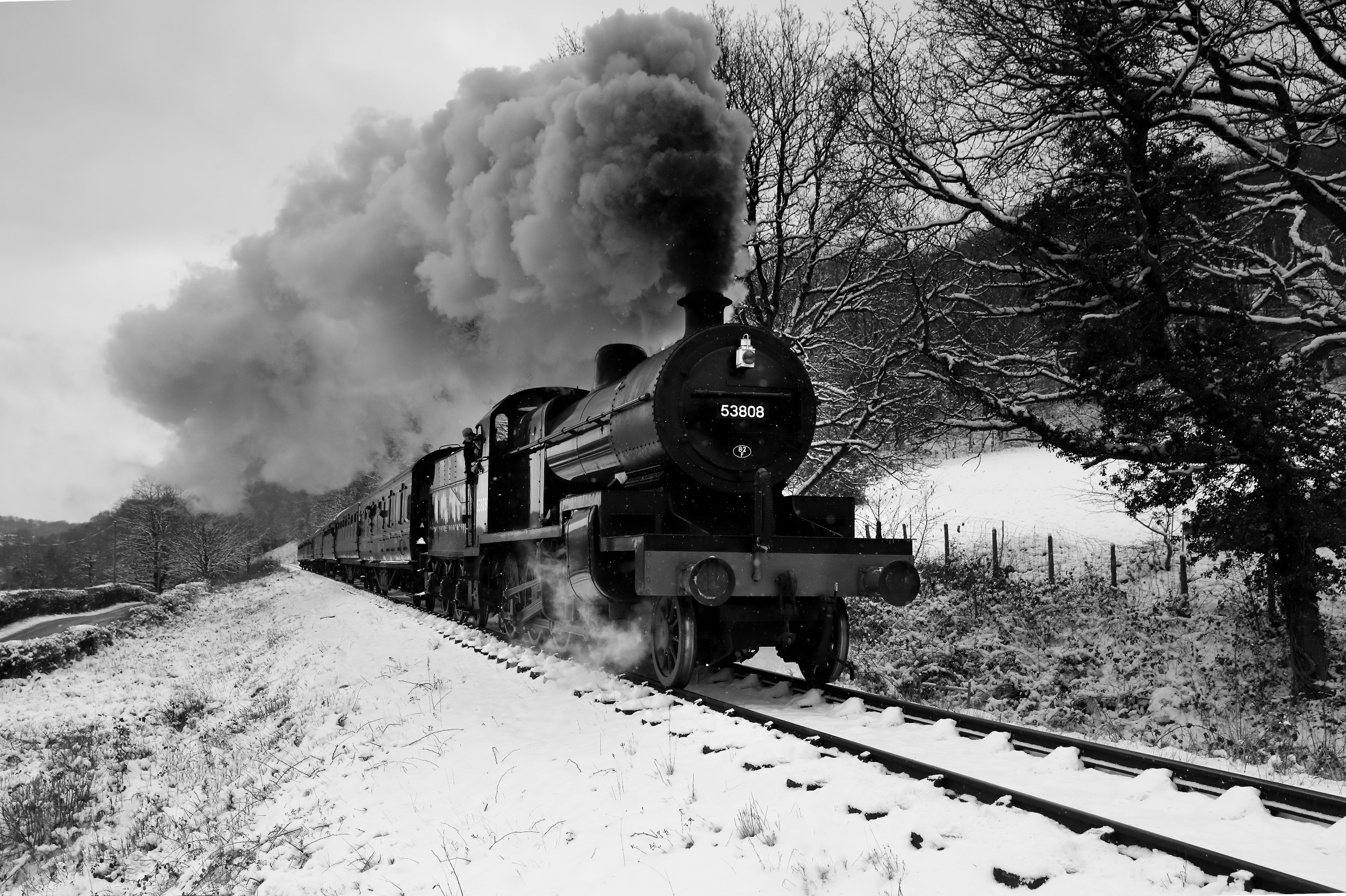 Train in Winter