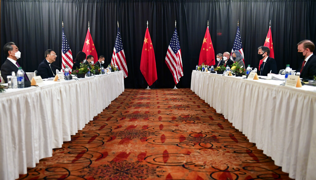 U.S. and Chinese officials in Alaska