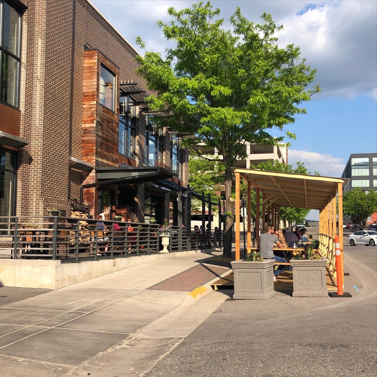 La Crosse Distilling Co. added more outdoor seating during the pandemic.