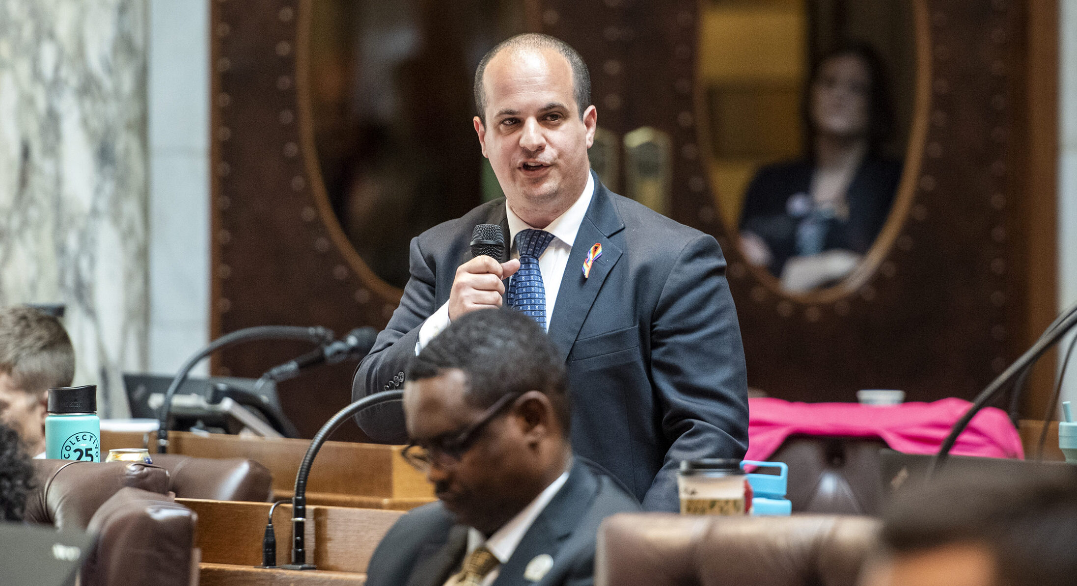 Rep. Brostoff speaks from the floor.