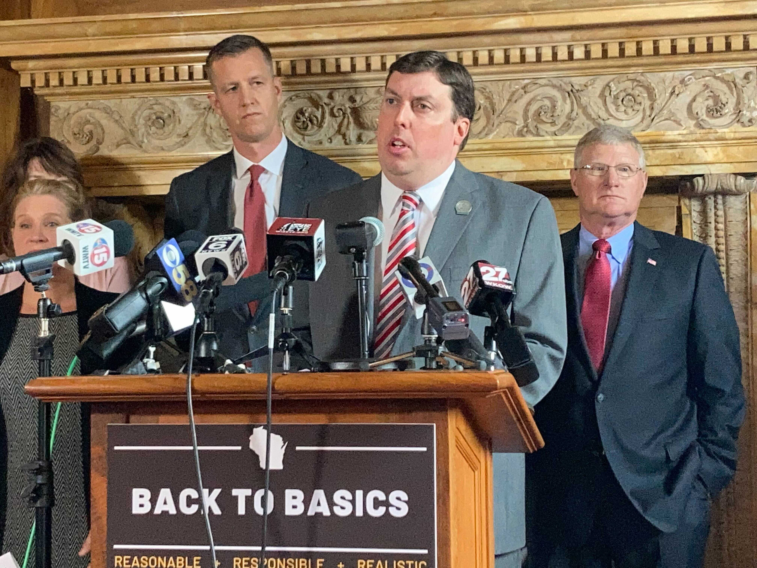 Wisconsin Republican law makers at a news conference