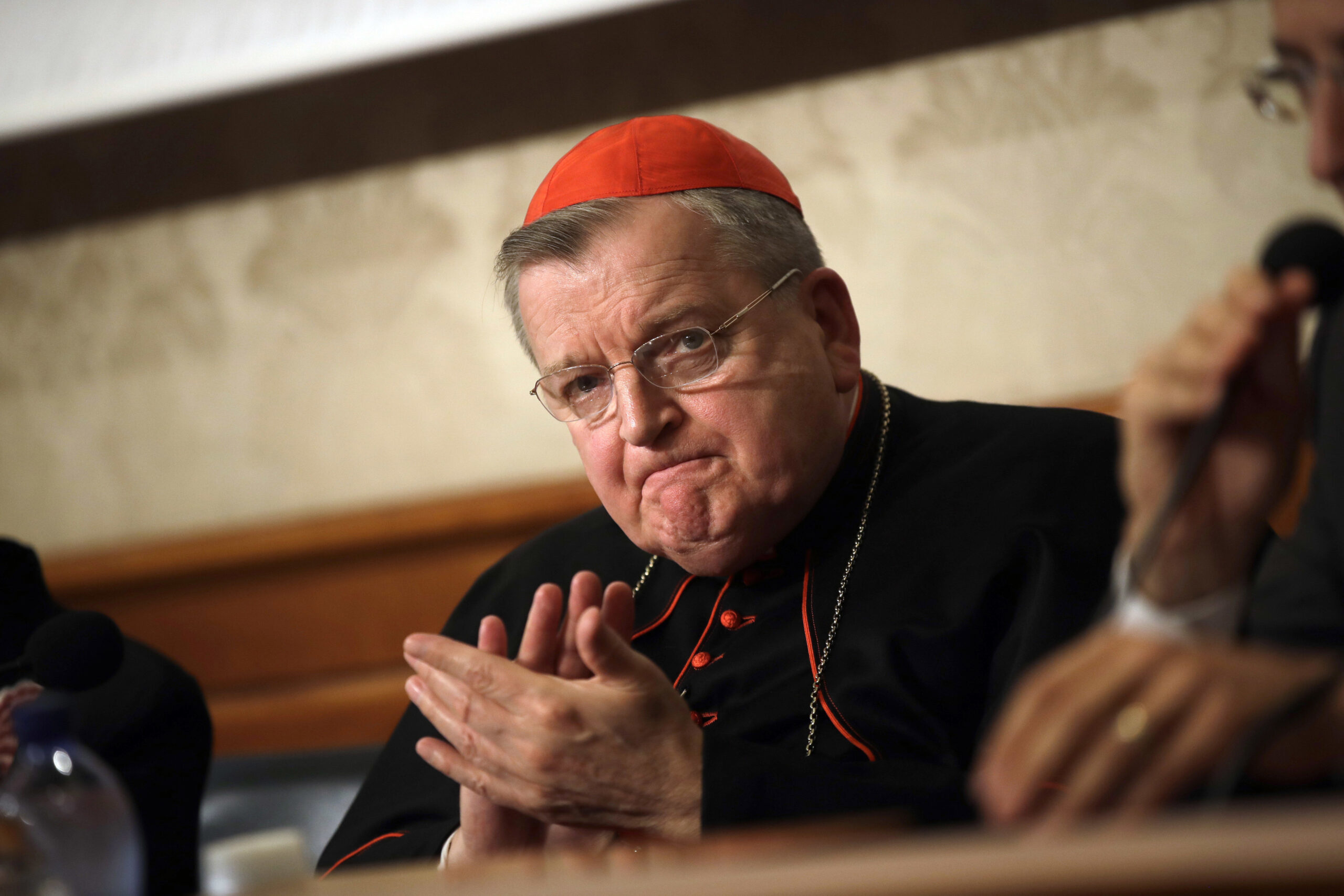 Cardinal Raymond Burke Hospitalized With COVID, Breathing With Ventilator