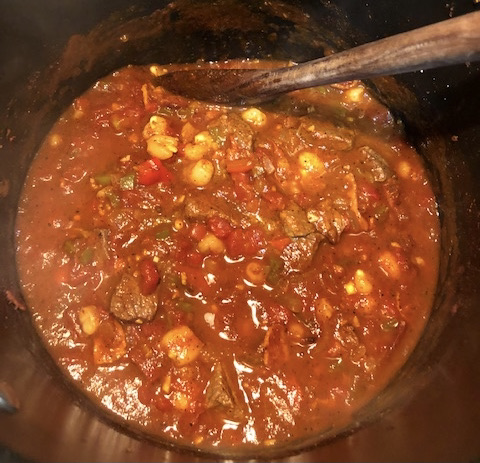 "Josh's Steak Chili," a favorite Manna Café menu item.