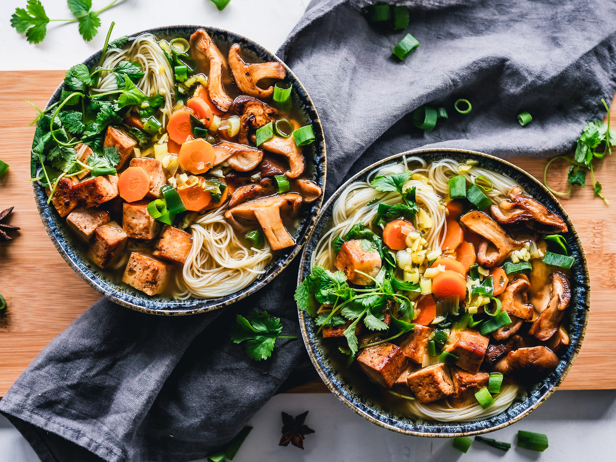 Spicy Eggplant and Tofu Bowls