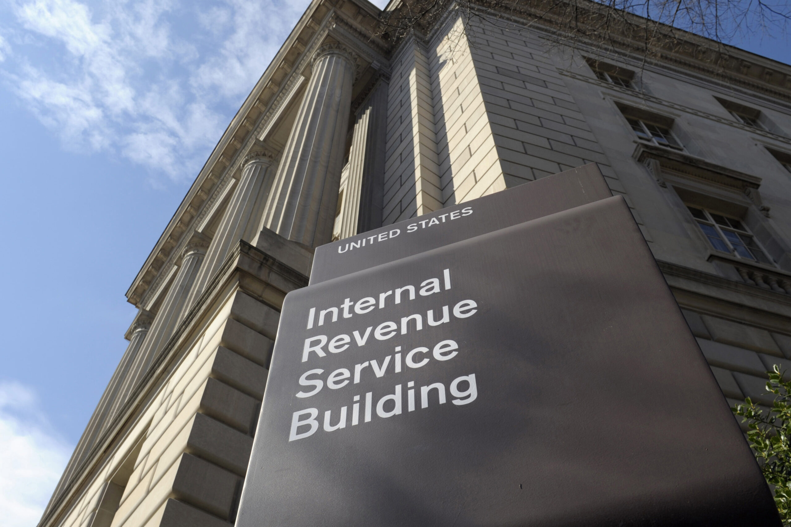 Front of the IRS building in Washington, D.C.