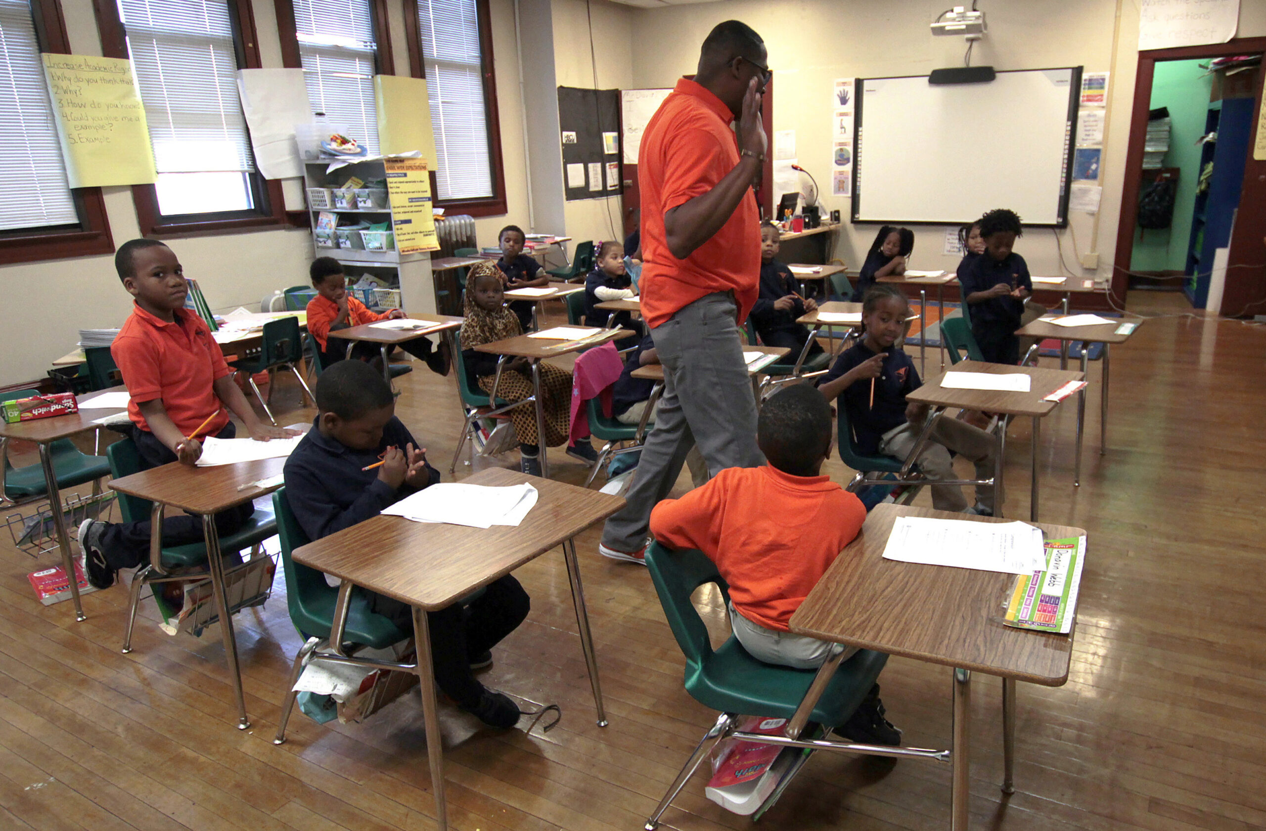 Children in a classroom