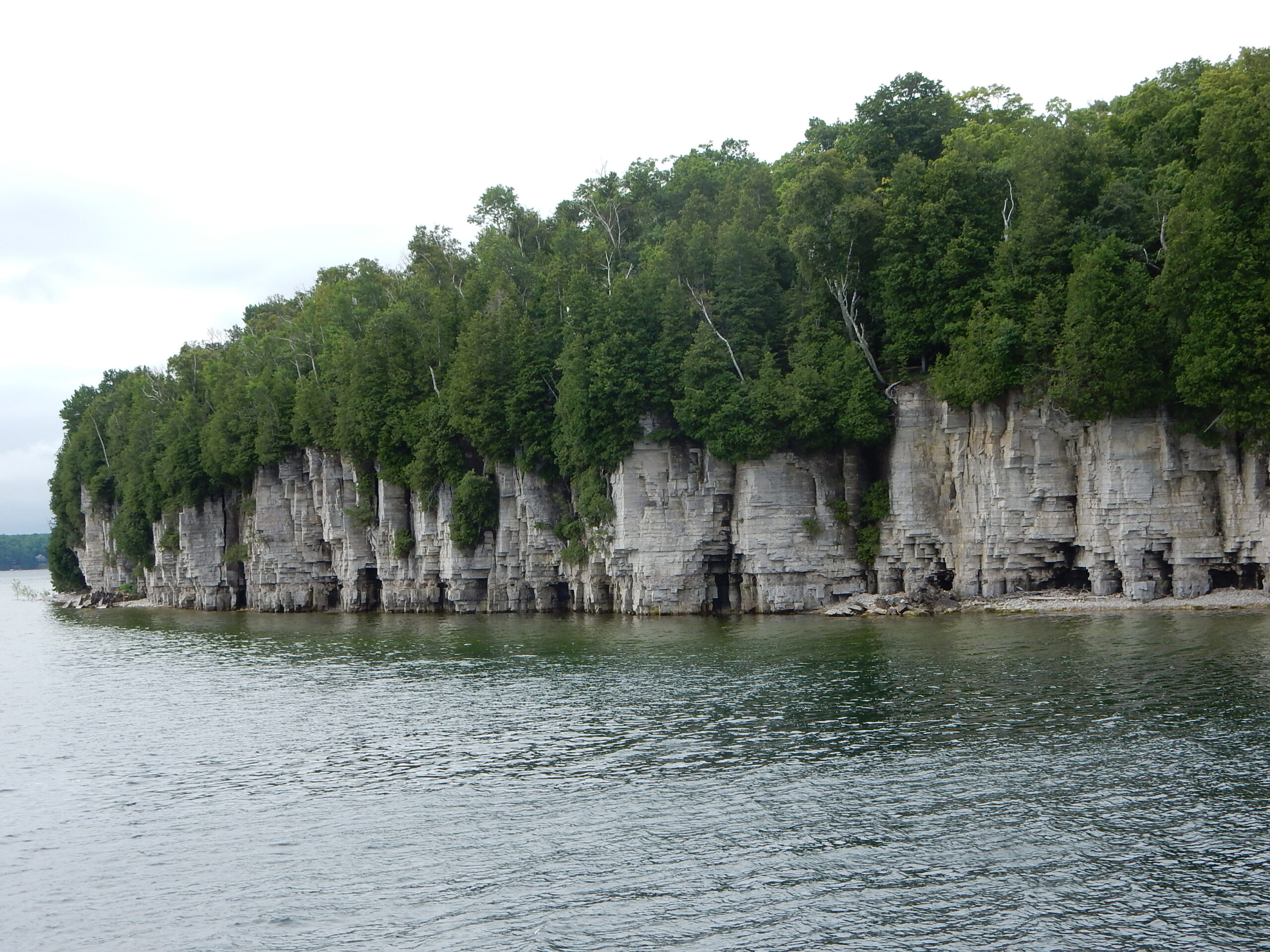 Cliff face of the Wisconsin Niagara Escarpment