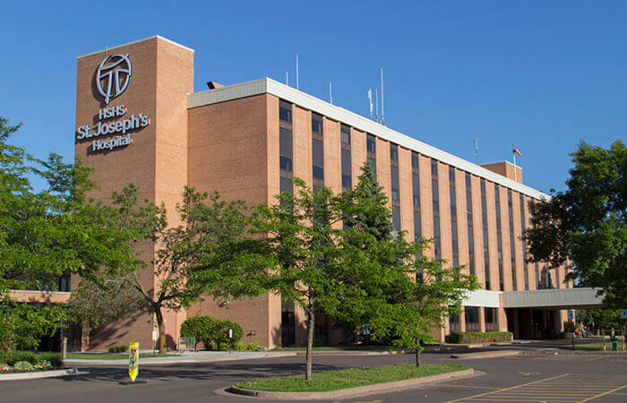 Exterior of St. Joseph's Hospital