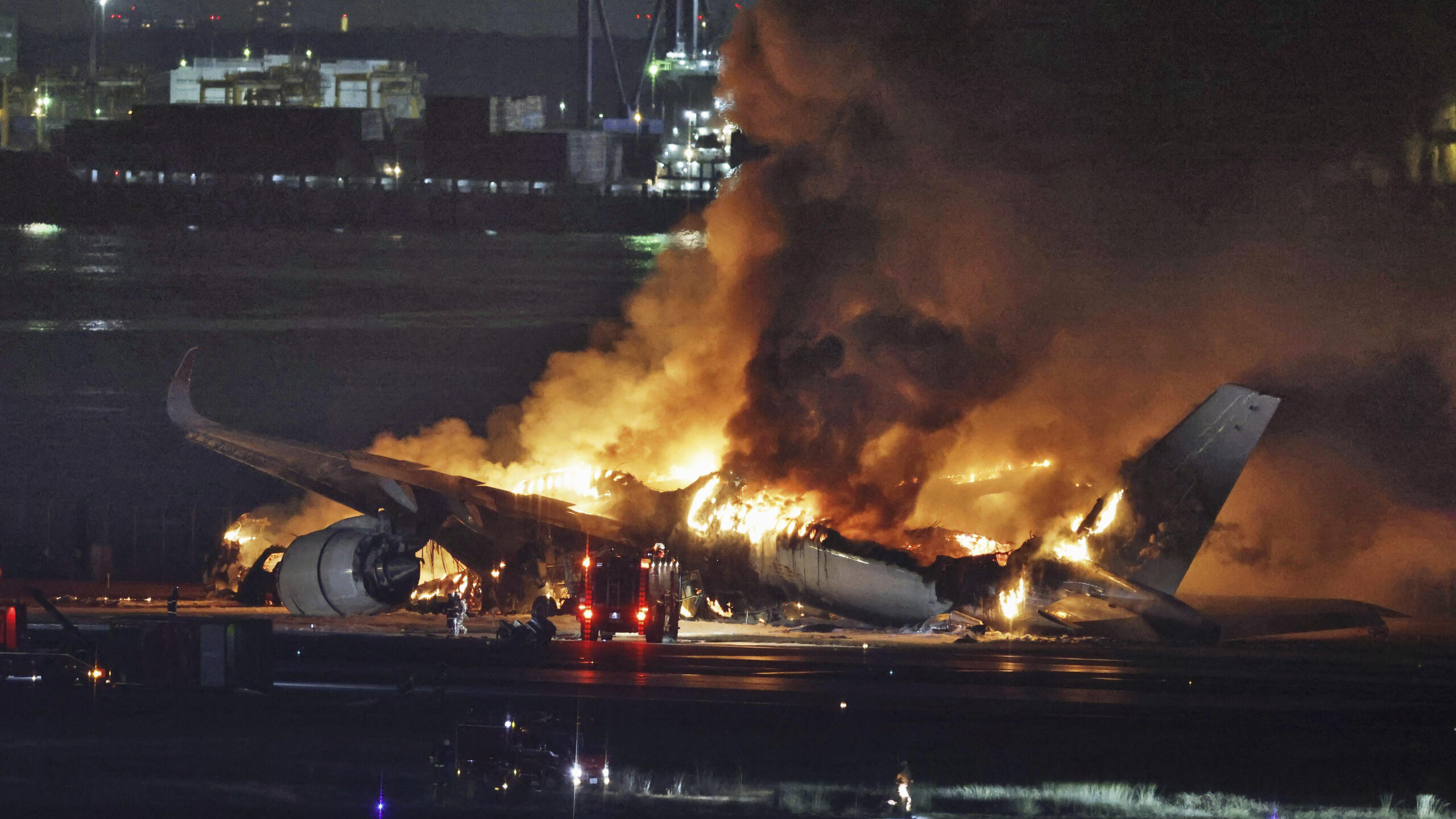 Planes collide and catch fire at Japan’s busy Haneda airport, killing 5