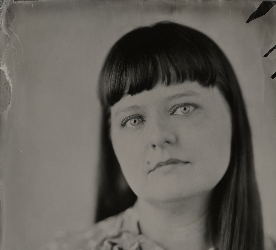 A black and white photo of Film critic Katharine Coldiron