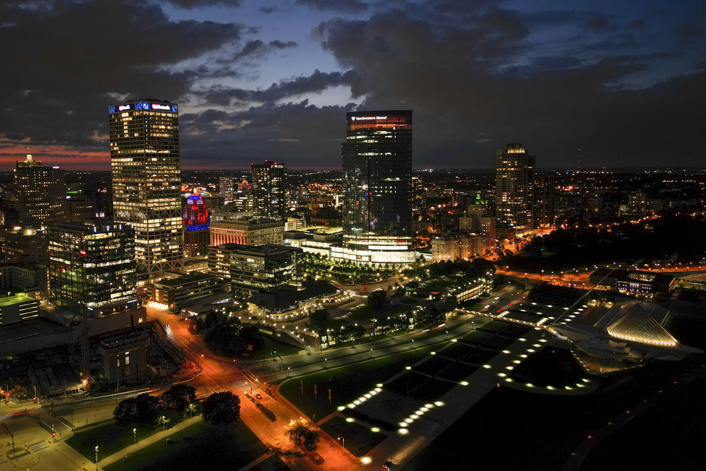 FILE - Buildings stand in the Milwaukee skyline on Sept. 6, 2022, in Milwaukee. A cyberattack on the Ascension health system across the U.S. diverted ambulances, caused patients to miss medical visits and blocked online their online access to their records. An Ascension spokesperson said it detected “unusual activity” Wednesday, May 8, 2024 on its computer network systems and that both its electronic records system and the MyChart system that gives patients access to their records and allows them to communicate with their doctors were offlline. (Morry Gash, File, AP Photo)