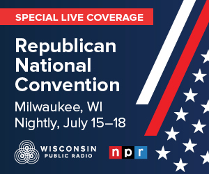 A graphic summarizing the dates and times of nightly special coverage of the 2024 Republican National Convention in Milwaukee