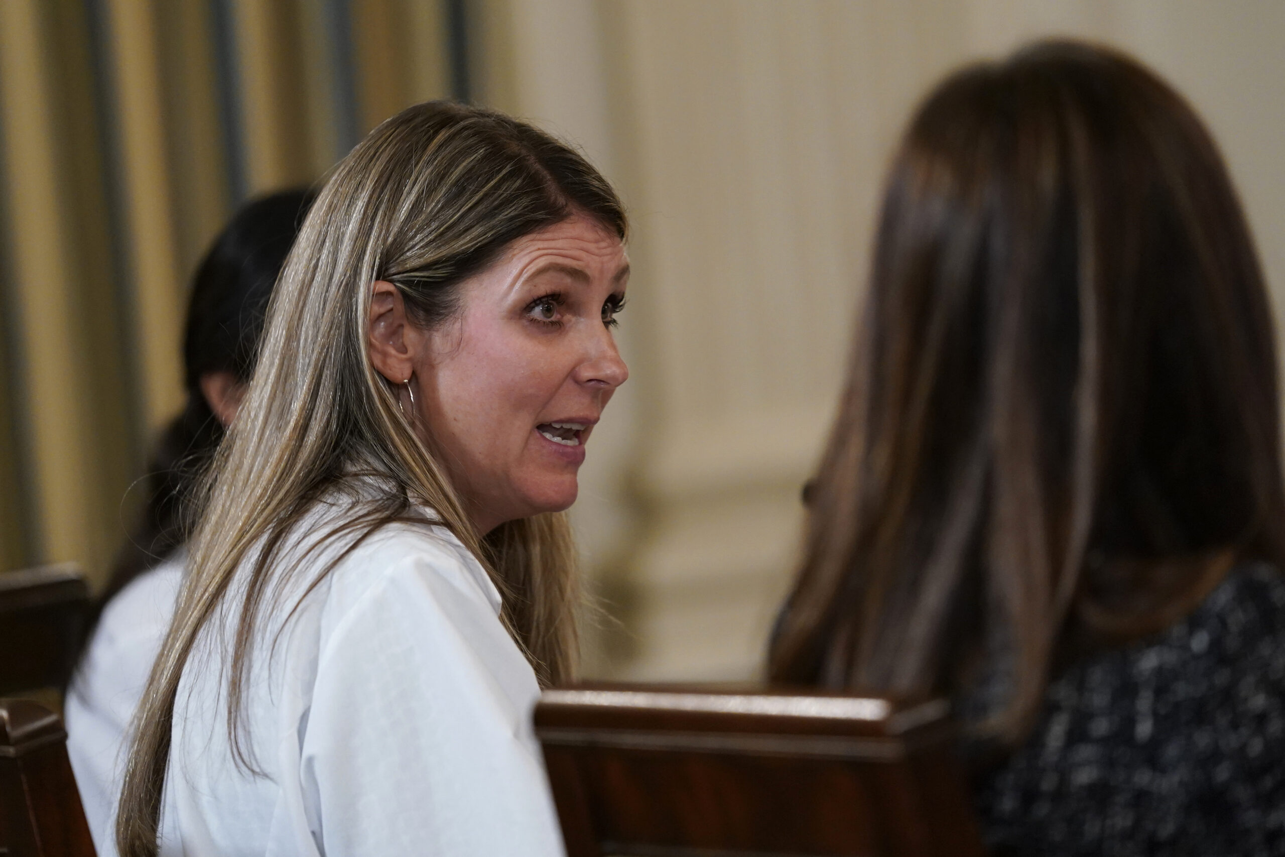 Dr. Kristin Lyerly speaks at a White House event