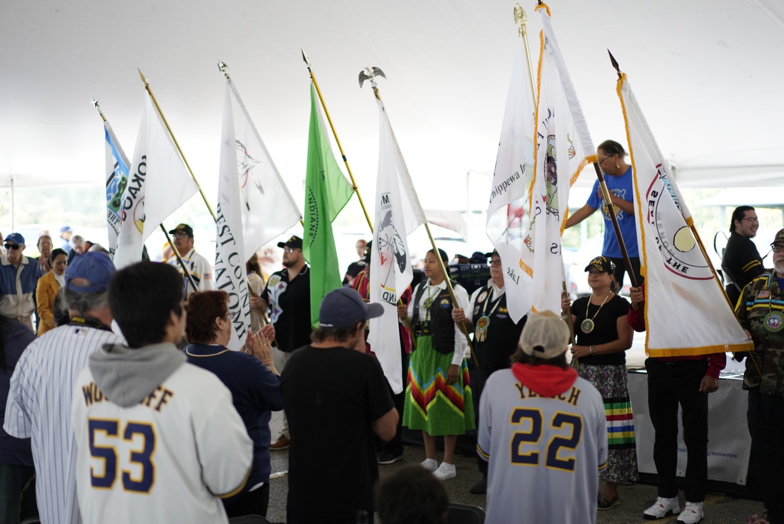 Beer, brats and ballots: Native organizers register voters at Brewers tailgate