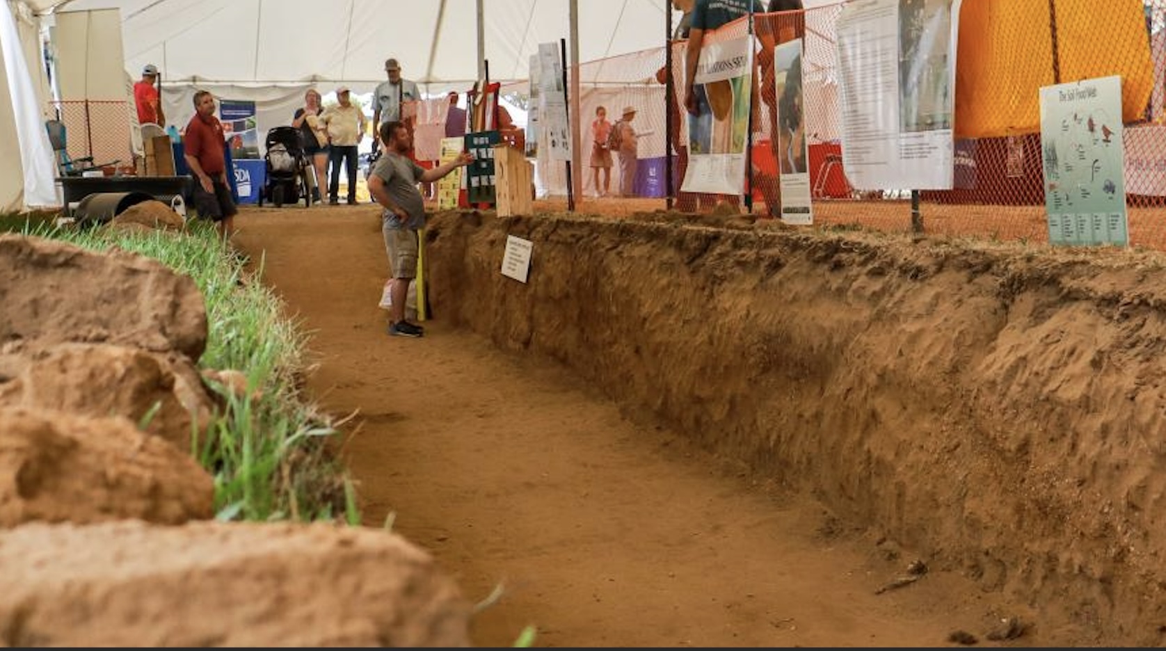 70-foot-long soil pit dug by Wisconsin scientists teaches lessons of conservation