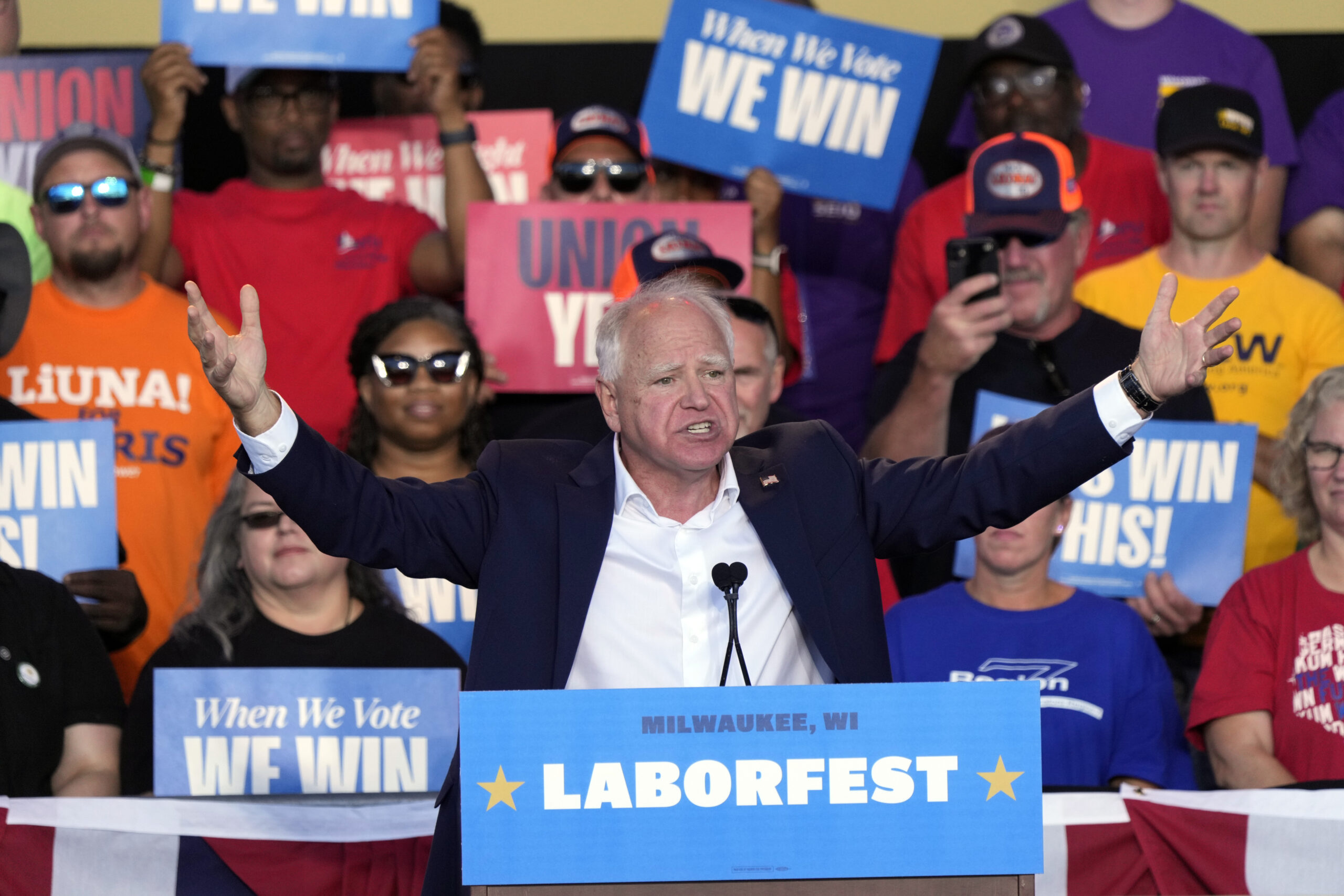 Democratic VP candidate Tim Walz to visit Wisconsin in battleground state blitz