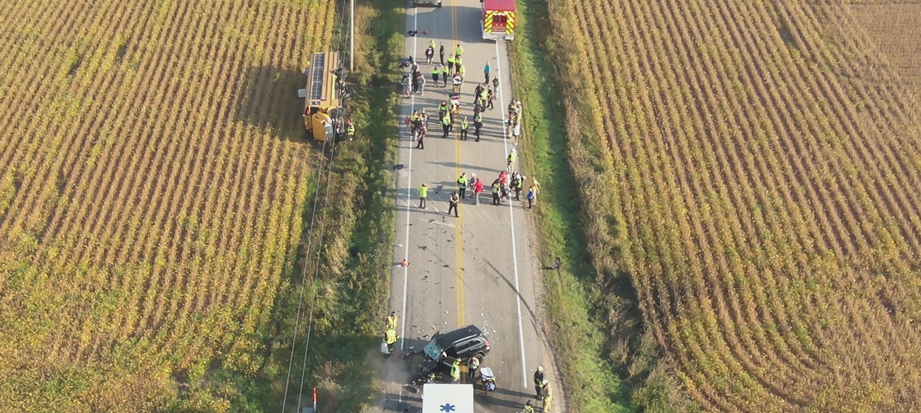 8 students injured in Ozaukee County school bus crash