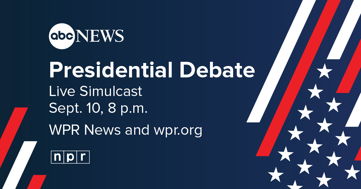 Tune in to the ABC News Presidential Debate Simulcast WPR