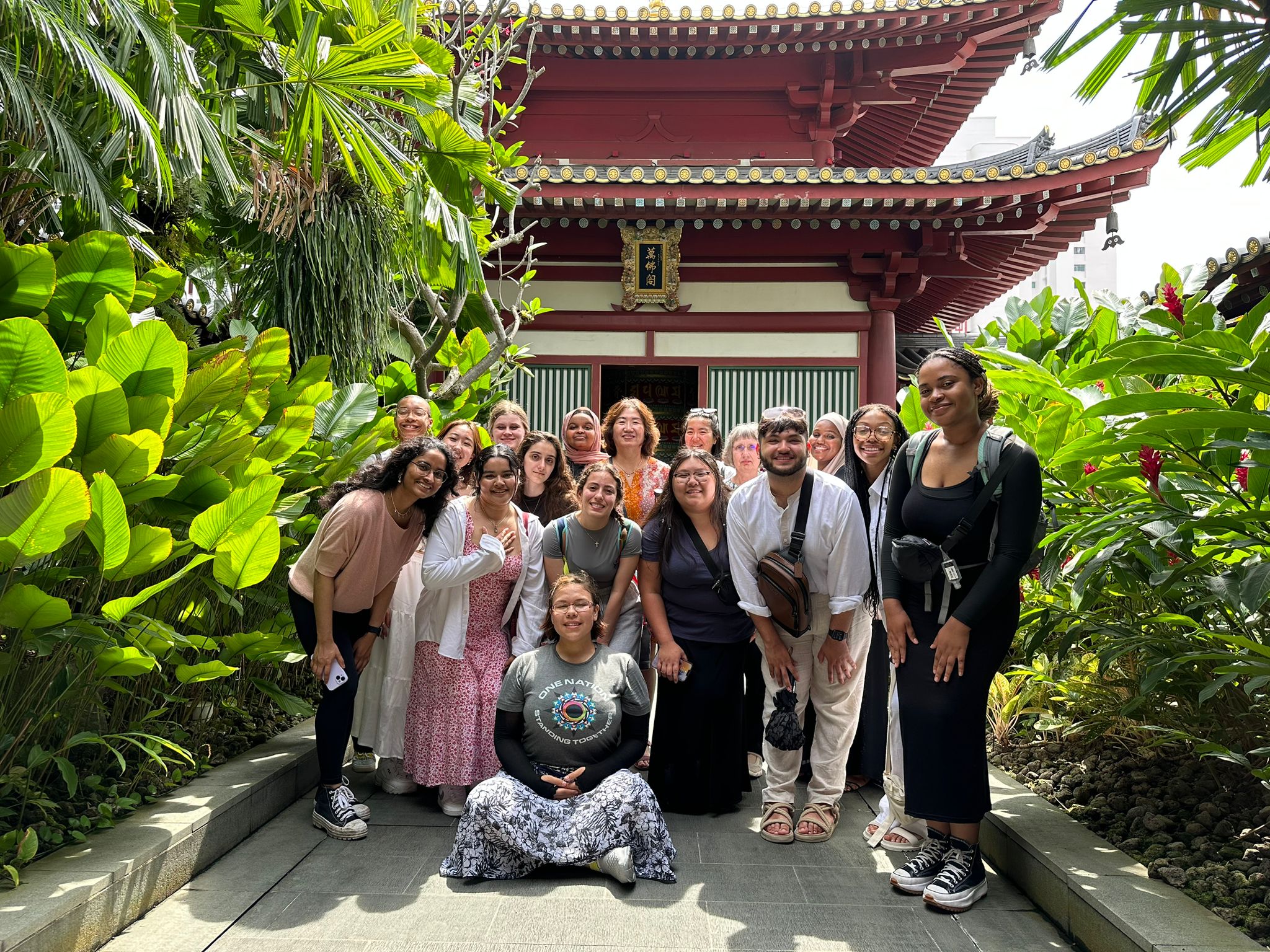 UW-Madison students in Singapore as part of a 2023 trip through the Global Gateway Initiative.