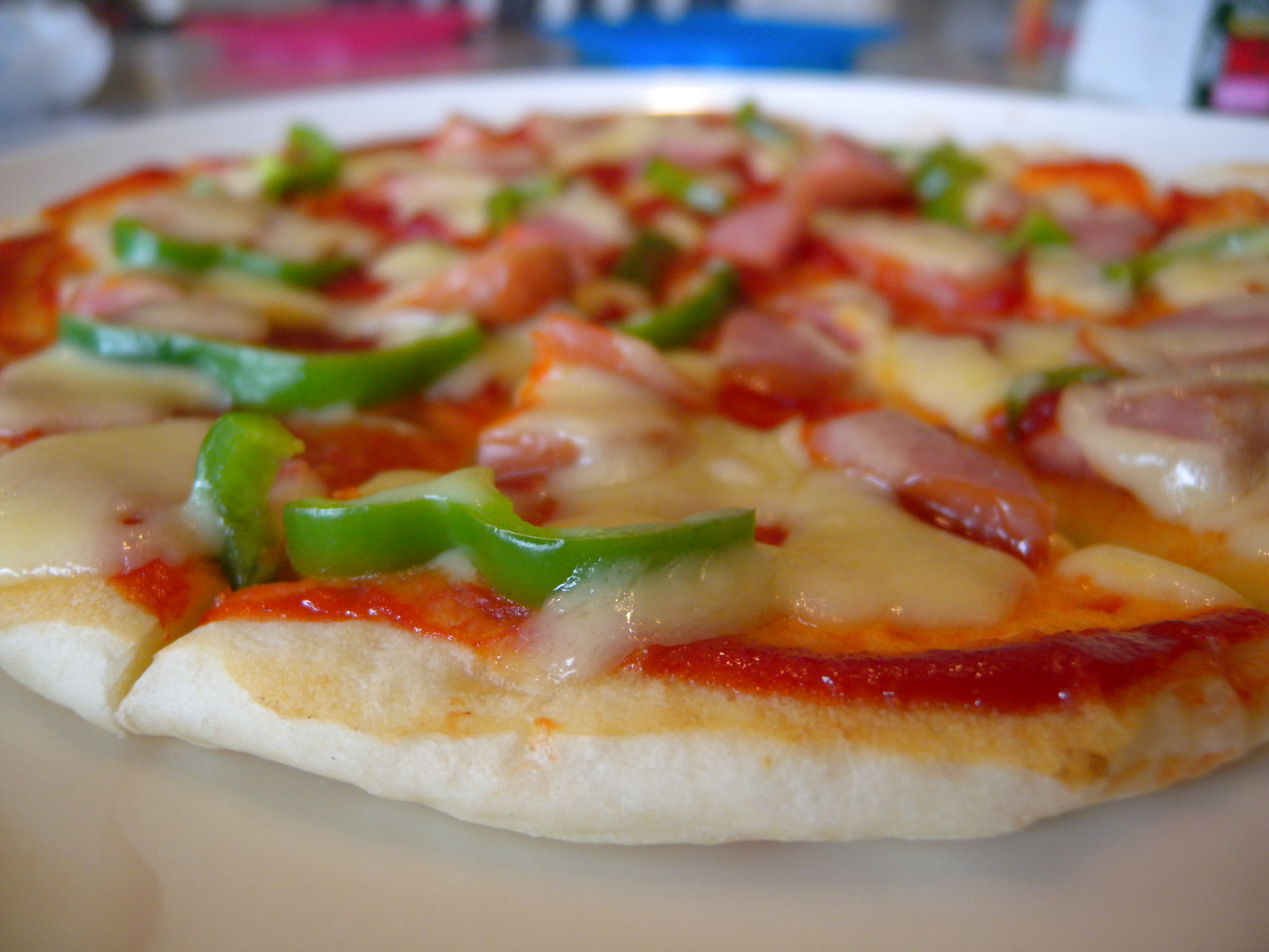 pizza with peppers