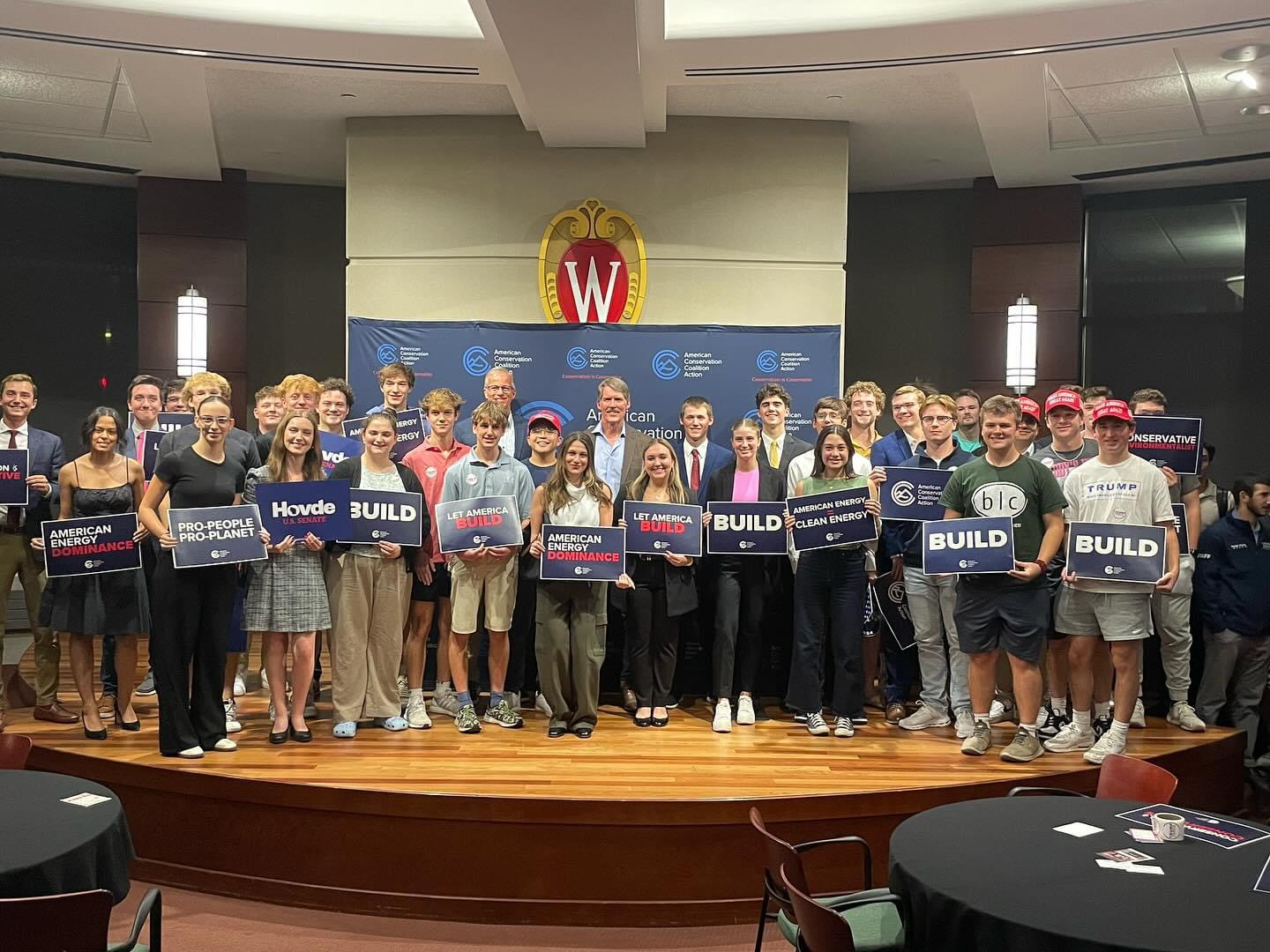 A meeting of the UW-Madison college Republicans.