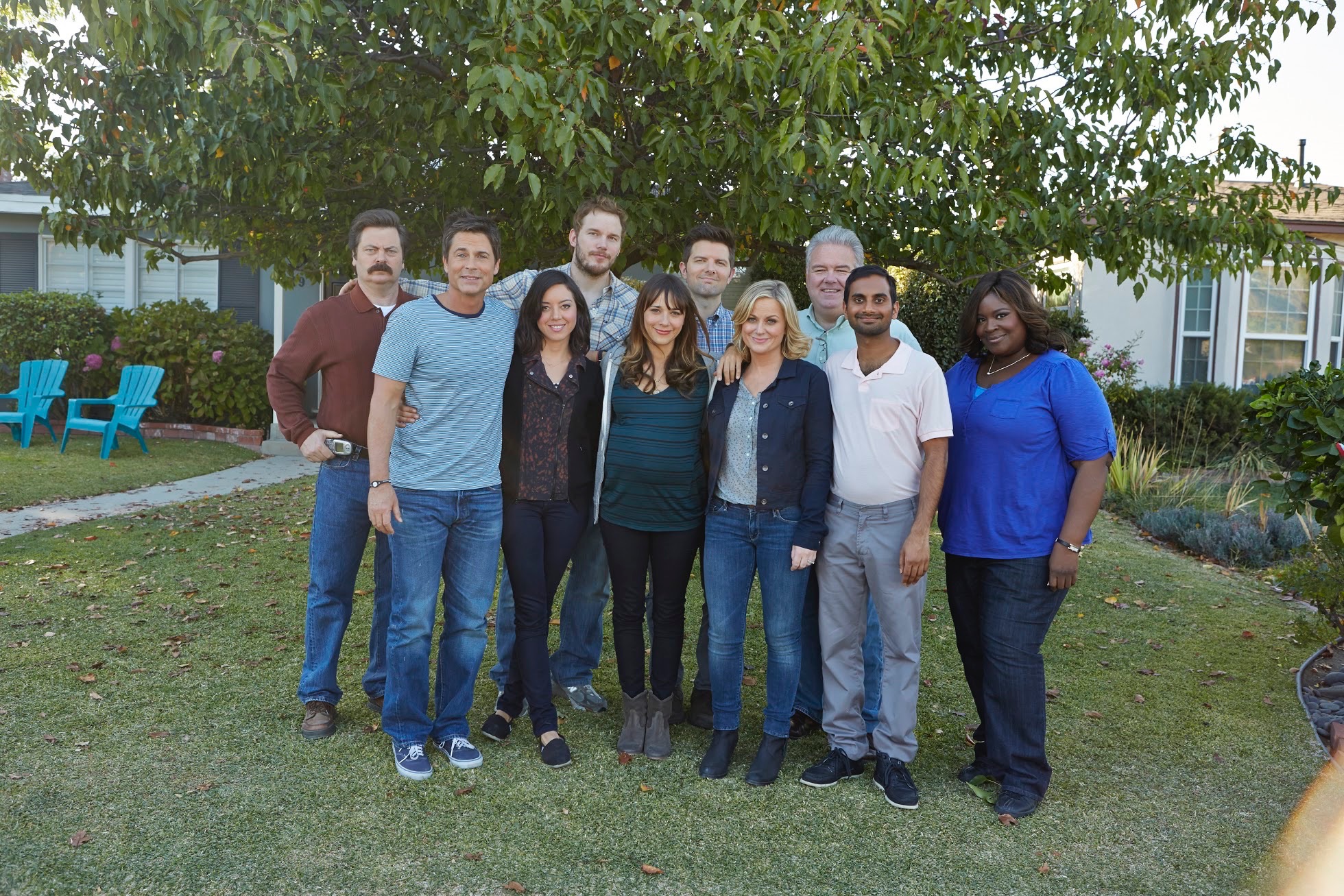 The cast of 'Parks & Recreation' (Photo by Ben Cohen/NBC)