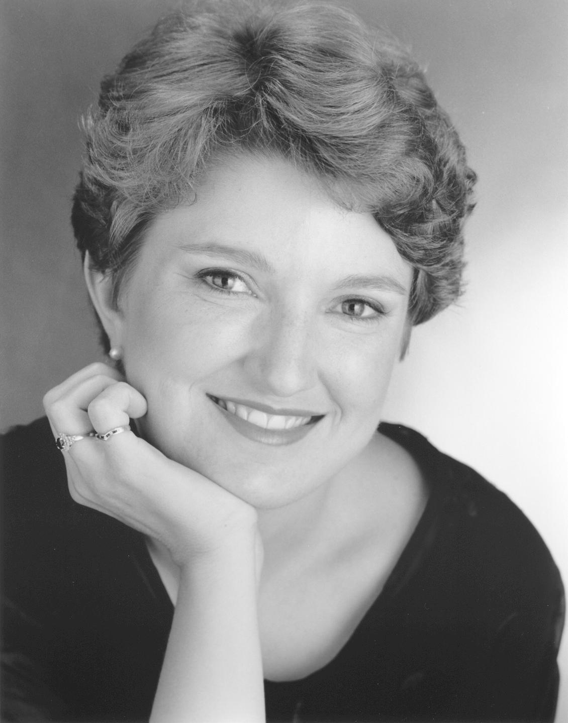 Black and white portrait of Genevieve Eichman