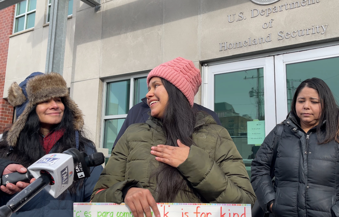 A Milwaukee teacher’s aide has been spared deportation. For now.